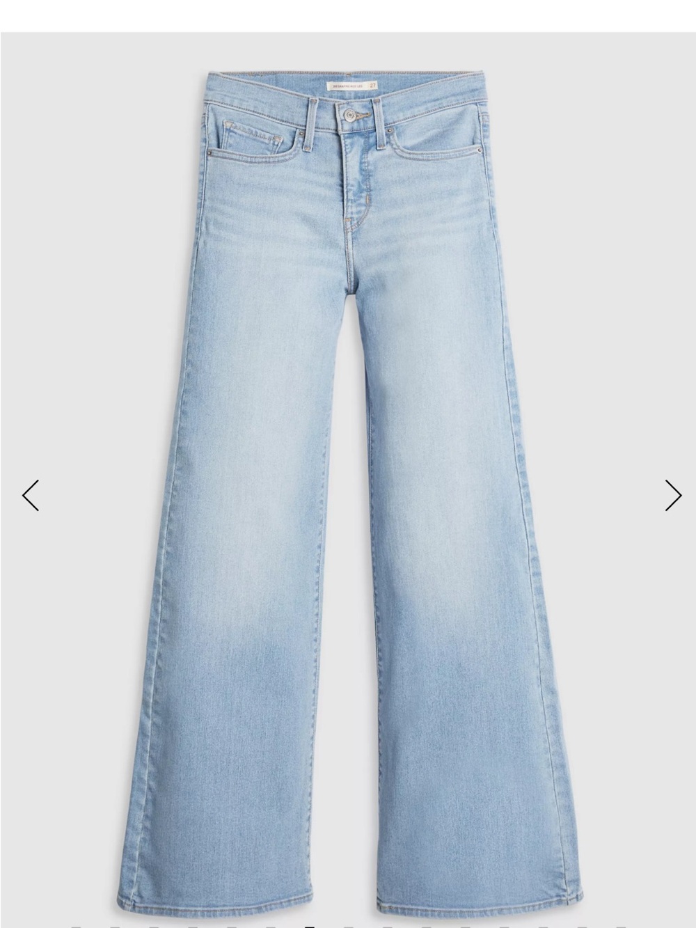 Levi's Light Blue Wide-Leg High-Rise Jeans